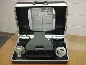 Briefcase Reader for roll film microfilm