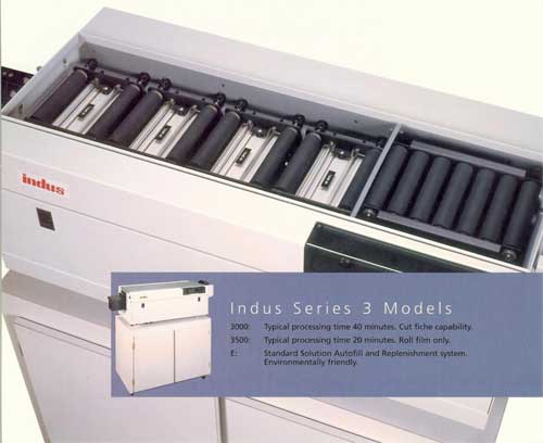 Indus Microfilm Processor inside view