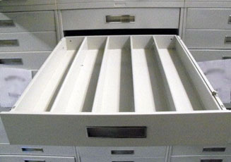 Russ Bassett Vertical Microfilm Cabinet