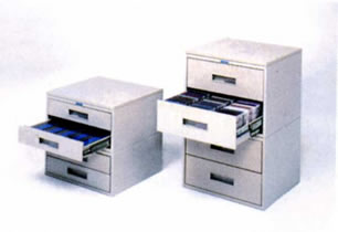 Stackable storage cabinets for all microforms